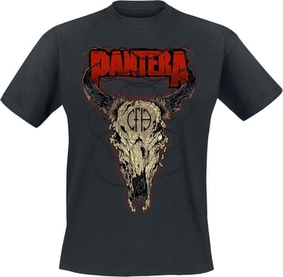Pantera T-shirt - Steer Skull - XL tot 3XL - voor Mannen - zwart