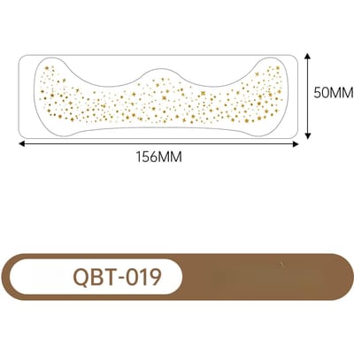 1 stuks Nep Sproet Stickers voor Vrouwen Waterdicht Gouden Glitter Tijdelijke Tattoos voor Gezichtsmake-up Vakantie Muziekfeest QBT-019