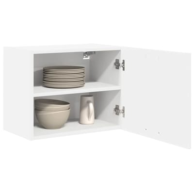 vidaXL - Hangkast - met - opslag - Wit - 50 - x - 31 - x - 40 - cm - Bewerkt - hout