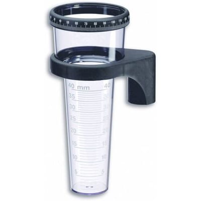 TFA Regenmeter/neerslagmeter - analoog - kunststof - 21 cm - zonder stok - buiten/tuin