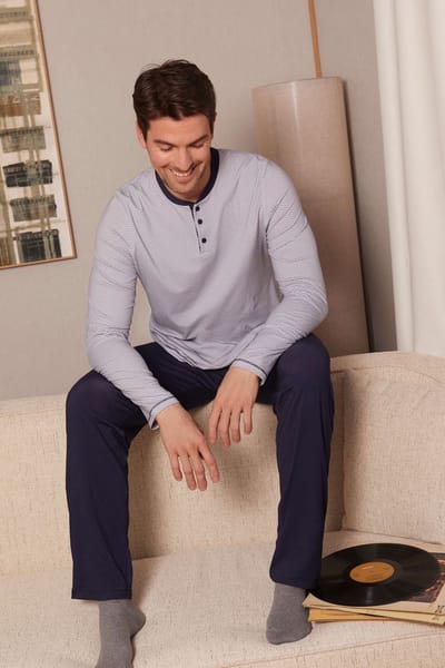 Barandi - Herenpyjama – 100% Katoen – Zacht & Ademend – Nachtmode Heren - M