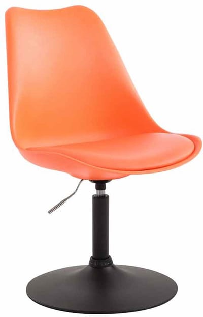 CLP Maverick Eetkamerstoel - Kunststof zwart oranje