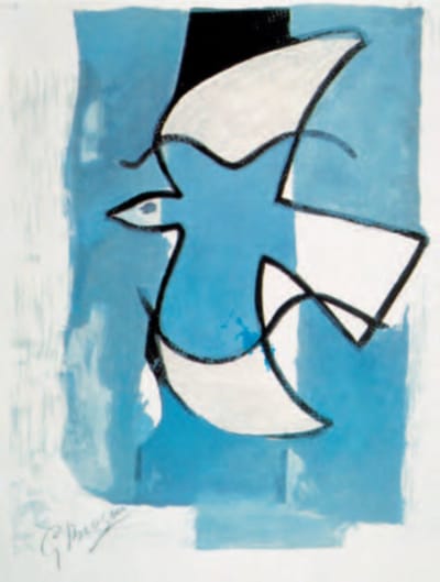 George Braque - The Blue and Grey Bird - Kunstposter - 60x80 cm
