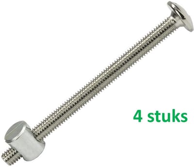 i-Fix verbindingsschroef CK met bus | verzinkt | M6 x 60 mm | 4 STUKS
