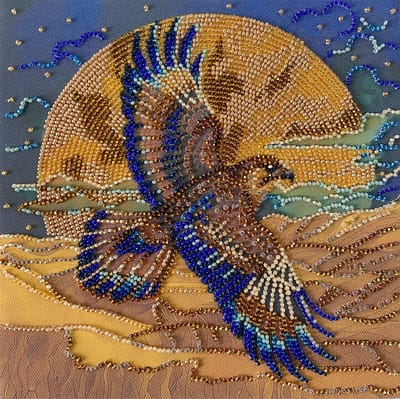 Borduurpakket - KRALEN BORDUURPAKKET Wings of the Desert - Vleugels van de Woestijn - Abris Art