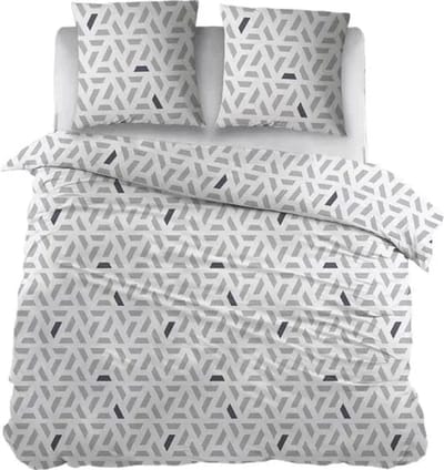 Sleepnight Dekbedovertrek Flanel Ghislaine - 140 x 200/220 cm + 1 kussensloop - [Grijs]