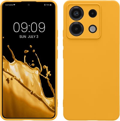 kwmobile telefoonhoesje geschikt voor Xiaomi Redmi Note 13 Pro 5G / Poco X6 5G - Hoesje voor smartphone - Precisie camera uitsnede - In mango