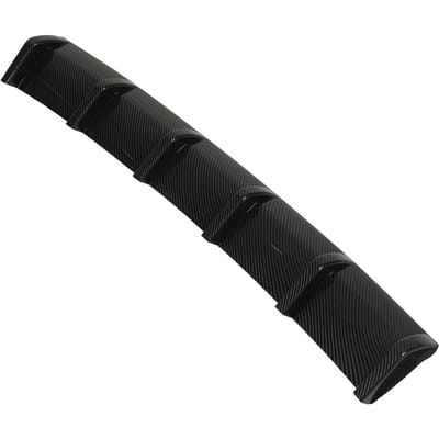 93cm Achterbumper Diffuser Koolstofvezel Patroon Sportieve Stijl Haaienvin Chassis Deflector Universeel black