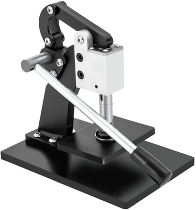 Handmatige Leder Snijmachine - Stansmachine Hobby - Doe-het-zelf Knutselen - Grote Druk Kracht - 13 x 9 cm - Zwart