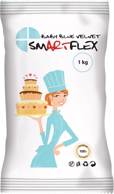 Smartflex Fondant - Baby Blauw Velvet - 1kg