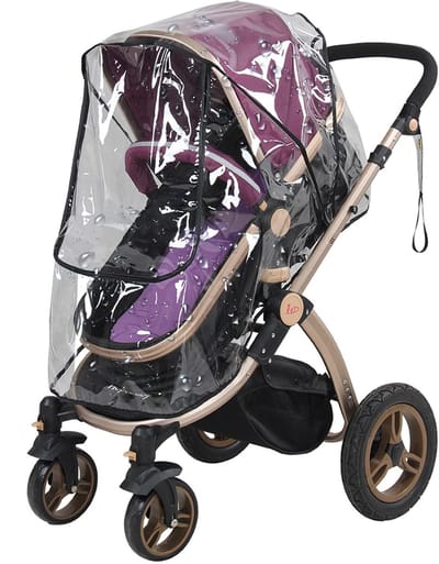 BRENZOOS - Waterdichte Regenhoes voor Kinderwagen - Transparant PVC Accessoire