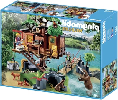 Avontuurlijke Boomhuis - Speelgoed Boomhut - Kinderen Spelen - Hangbrug met Breekpunten - 60 x 32 x 38 cm - Meerkleurig