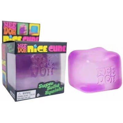 NeeDoh Nice Cube Squishy Stress Zacht Rekbaar Sensorisch Fidget Speelgoed voor Angstverlichting ADHD Focus Stressverlichting voor Volwassenen Kinderen