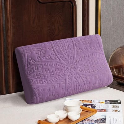 Housse d'oreiller imperméable en latex Housse d'oreiller à mémoire de forme Couleur unie Coton Housse d'oreiller de lit Housse d'oreiller en mousse 50*30cm/60*40cm 300x500mm