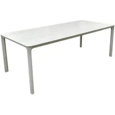 Central Park Alessio Eettafel - Sinterstone Wit - 100 X 220 X 75cm