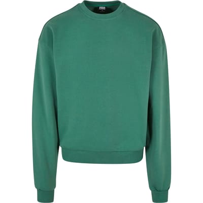Urban Classics - Ultra Heavy Crewneck sweater/trui - S - Groen