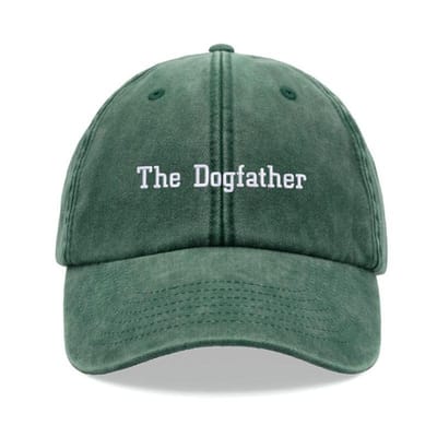 1 Stuks Dogfather Baseballpetten Vintage Gewassen Unisex Papa Petten Laag Profiel Verstelbaar Vervaagd Voor Sport Wandelen, Zon Strand Dagelijkse Kleding Adjustable groen