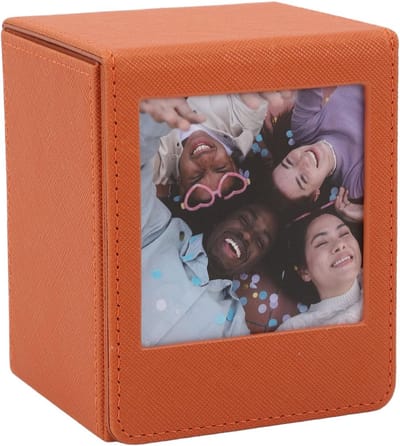 Elegante Fotoopslagdoos van PVC Kunstleer met Magnetische Sluiting voor 50 Foto's of Bankkaarten, Ideaal voor 3 Inch Foto's en Organisatie van Herinneringen
