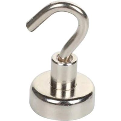 1-8 STUKS Sterke Neodymium Magnetische Haak Houdt Tot 12kg 5 Pond Diameter 20mm Magneten Snelhaak voor Thuis Keuken Werkplek Etc 10mm