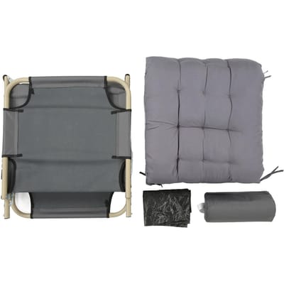 Lit pliant pour une personne, chaise longue inclinable et pliable pour le camping, le bureau, la pause déjeuner et l'extérieur