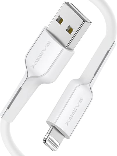 Flexibele USB naar geschikt voor Lightning Kabel - 1 Meter - Snellader geschikt voor Apple CarPlay, iPhone 14, 13, 12, 11, X, 8 - Oplader Kabels