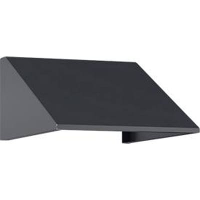 Schuin dak uitbouw voor C+P lockerkast Resisto, helling 26°, B 396 x D 540 x H 230 mm, staal, antracietgrijs RAL 7016