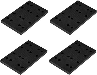 Set van 4 Zachte Schuurschijven, 80 x 133mm, Geschikt voor Interface Schuurmachines, Haak-en-Lus Buffer Pads voor Efficiënt Schuren en Afwerken