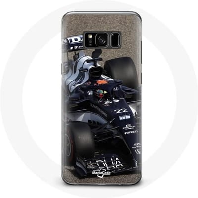 Case voor Samsung Galaxy S8 plus Formule 1 Yuki Tsunoda F1 Racing Driver Blauw blauw