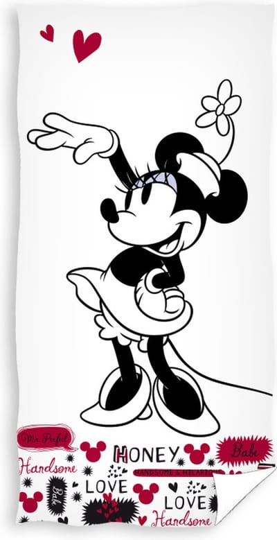 Disney Strandlaken Minnie Beach 70 X 140 Cm Wit