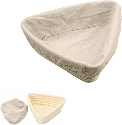 Brood Rijsmand - Zuurdesem Mand - Brood Bakken - Natuurlijk Rotan Riet - 20 x 20 x 6 cm - Natuurlijk