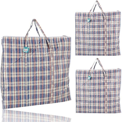 Opbergtassen 120L met Rits – 3 Stuks Extra Grote Opbergzakken voor Kleding, Dekbedden & Verhuizen – XXL Opvouwbare Opbergtas