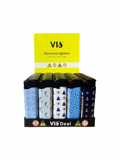 Aanstekers 50 stuks in tray navulbaar- Kliksysteem - aansteker - elektronische lighters