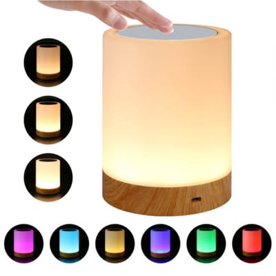 TOVBMUP LED-bedlamp - Dimbaar - Kleurverstelbaar - Sfeervolle LED-tafellamp - Pat-lamp - Geschikt voor slaapkamer, woonkamer, kamer