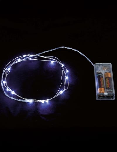 GUIRMA - Witte lichtslinger 2 m op batterijen