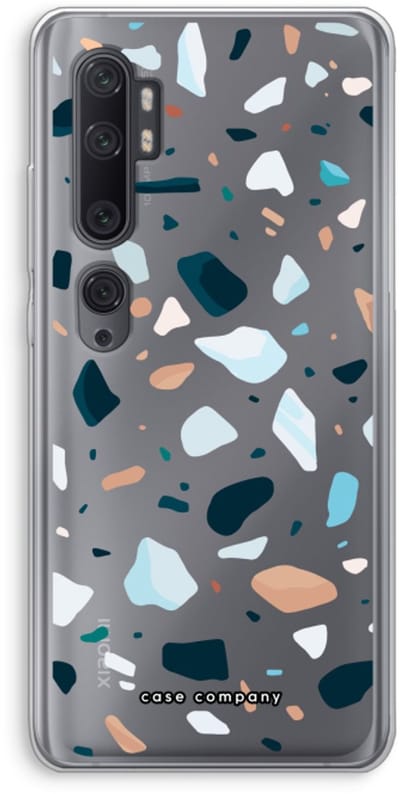 Case Company® - Hoesje geschikt voor Xiaomi Mi Note 10 Pro hoesje - Terrazzo N°13 - Soft Cover Telefoonhoesje - Bescherming aan alle Kanten en Schermrand