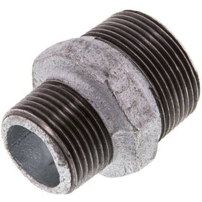 R 1 1/4'' x R 1'' Verzinkt Gietijzeren Borstnippel 25 Bar