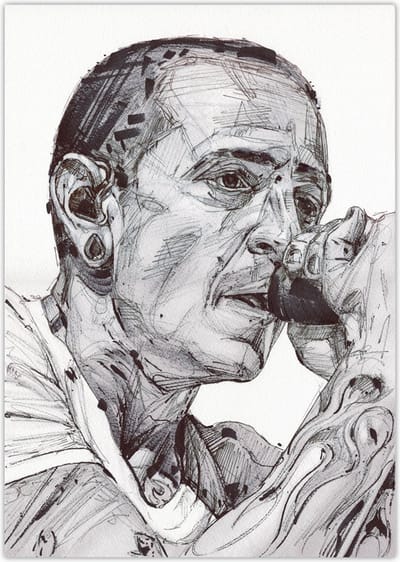 Chester Bennington - poster - 30 x 40 cm