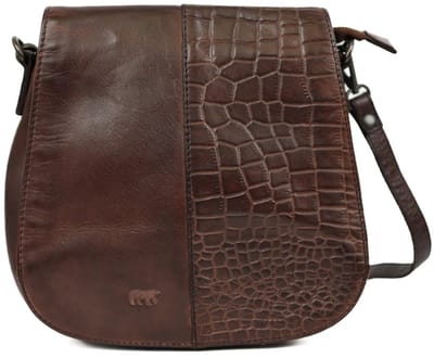 Bear Design Leren Schoudertas Dames CL 45388 Brown / Croco