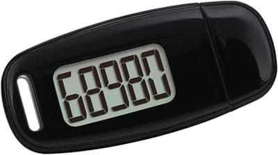 Stappenteller - Pedometer Fitness Tracker - Activiteit Meten - 3D Sensor Technologie - 99999 Stappen - Zwart