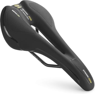 Comfortabel Fietszadel voor Heren - Gevoerd en Zacht Kussen voor Verbeterd Comfort op de Mountainbike