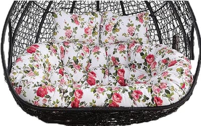 Schommelstoel Kussen - Hangmat Kussen - Buiten Ontspannen - Extra Dikke Vulling - 150x110cm - Bloem E