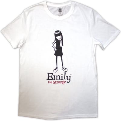 Emily The Strange - Emily Poses Heren Tshirt - S - Wit