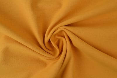 50 meter molton stof - Okergeel - 100% katoen - Molton stof op rol
