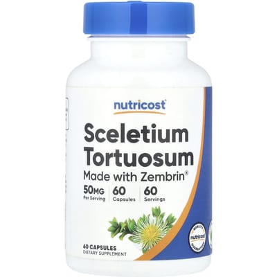 Nutricost, Sceletium Tortuosum, 50 mg, 60 capsules