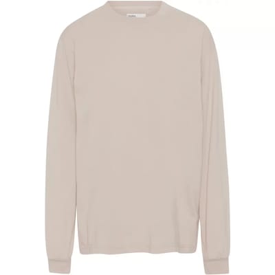 T-shirt met lange mouwen Colorful Standard Organic oversized ivory white