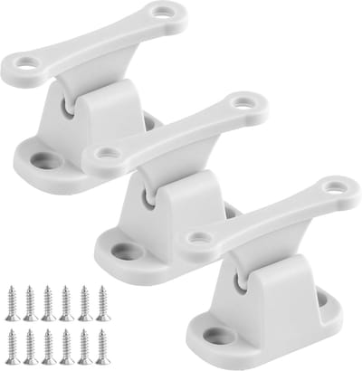 Deurstopper - 3 stuks - 6*2cm - Inclusief schroeven - RV, bus, bedrijfsvoertuig, aangepaste accessoires Cabinedeurstopper - T-vormige cabinedeurstopper - Geschikt voor caravans, campers en caravans - Deurstopper