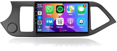 Autoradio 4/64GB met smart wireless Carplay en Android auto | Geschikt voor Kia Picanto & Morning TA 2011-2017 | Radio scherm met Navigatie | 2011 2012 2013 2014 2015 2016 2017