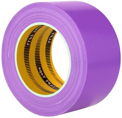 Premium Kleurband 2,36 inch x 108 voet x 11 mil, sterke plakband zonder resten, paars voor knutselen en verpakking