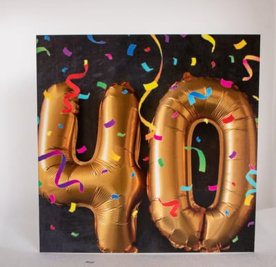 Gefeliciteerd wenskaart (A6) – 40 jaar verjaardagskaart | Kleintje Fotografie
