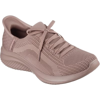 Skechers Ultra Flex 3.0 Pure Color Textiel Damessneakers In Donker Taupe